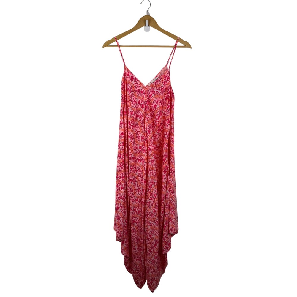 Vineyard‎ Vines Seashell Silk Blend Hanky Hem Maxi Dress Small Beachy Coastal